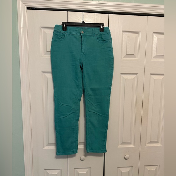 Chico's Denim - Chico's Vibrant Teal Ankle Jeans